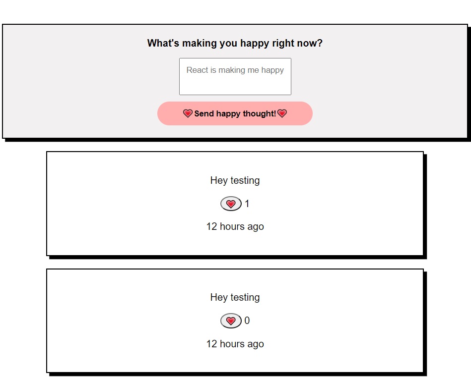 Happy thoughts app preview